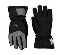 CMP - Guantes de esquí de sarga para niños, Negro, 4.5
