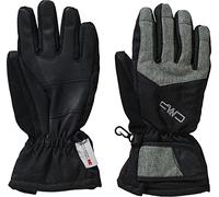 CMP - Guantes de esquí de sarga para niños, Negro, 5.5