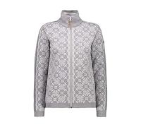 CMP Jersey de Punto con Cremallera Suéteres de Tricot, Mujer, Gris M, 48