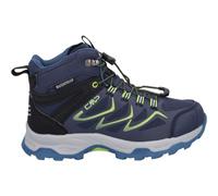 CMP Kids Byne Mid Wp Outdoor Shoes, Zapatillas de caminar, Unisex niños, Negro Y Azul, 30 EU