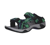 CMP KIDS HAMAL HIKING SANDAL, Sandalias Deportivas Unisex niños, Negro azulado-Verde flúor, 33 EU