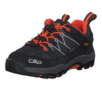 CMP Kids Rigel Low Trekking Shoes Kids WP, Zapatos de Trekking Unisex niños, Antracita Naranja Brillante, 41 EU