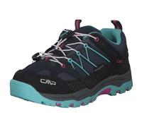 CMP Kids Rigel Low Trekking Shoes Kids WP, Zapatos de Trekking Unisex niños, Negro Azulado Agua, 38 EU