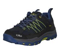 CMP Kids Rigel Low Trekking Shoes Kids WP, Zapatos de Trekking Unisex niños, Negro Azulado Eléctrico, 38 EU