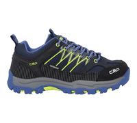 CMP Kids Rigel Low Trekking Shoes Kids WP, Zapatos de Trekking Unisex niños, Negro Azulado Eléctrico, 39 EU