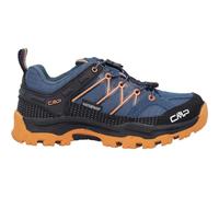 CMP Kids Rigel Low Trekking Shoes WP, Bluesteel-Flame, 31 Unisex-Niños, EU, Bluesteel Flame, 31 EU
