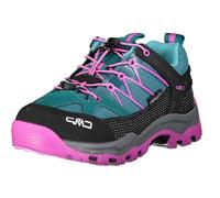 CMP Kids Rigel Low Trekking Shoes WP, Zapatos de Trekking Unisex niños, Azul Lago Agua, 28 EU