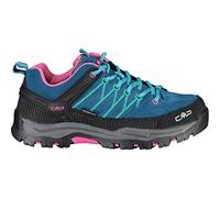 CMP Kids Rigel Low Trekking Shoes WP, Zapatos de Trekking Unisex niños, Azul Lago Profundo Azul báltico, 35 EU