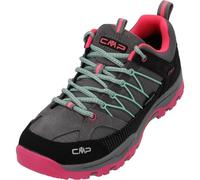 CMP Kids Rigel Low Trekking Shoes Wp, Zapatos de trekking Unisex niños, Cemento Rosa flúor, 34 EU