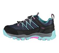 CMP Kids Rigel Low Trekking Shoes Wp, Zapatos de trekking Unisex niños, Negro azulado Agua, 28 EU