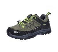 CMP Kids Rigel Low Trekking Shoes WP, Zapatos para Caminar, Olive-Yellow Fluo, 28 EU