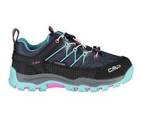 CMP Kids Rigel Low Trekking Shoes Wp, Zapatos de trekking Unisex niños, Negro azulado Agua, 30 EU