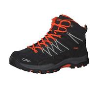 CMP Kids Rigel Mid Trekking Shoes Wp, Zapatos de trekking Unisex niños, Antracita Naranja brillante, 40 EU
