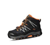 CMP Kids Rigel Mid Trekking Shoes Wp, Zapatos de trekking Unisex niños, Antracita Naranja brillante 47UG, 37 EU