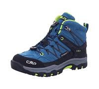 CMP Kids Rigel Mid Trekking Shoes Wp, Zapatos de trekking Unisex niños, Azul lago profundo Ácido 18MM, 37 EU