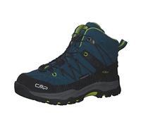 CMP Kids Rigel Mid Trekking Shoe Wp, Botas de Senderismo Unisex niños, Deep Lake Acido, 34 EU