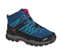 CMP Kids Rigel Mid Trekking Shoes Wp, Zapatos de trekking Unisex niños, Azul lago profundo Azul báltico, 30 EU