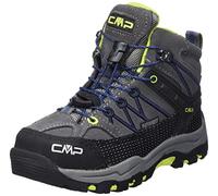 CMP Kids Rigel Mid Trekking Shoe Wp, Botas de Senderismo Unisex niños, Black Graffite Marine, 37 EU