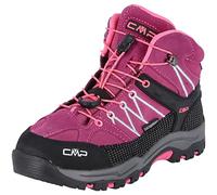 CMP Kids Rigel Mid Trekking Shoes Wp, Zapatos de trekking Unisex niños, Mora Rosa flúor, 35 EU