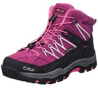 CMP Kids Rigel Mid Trekking Shoes Wp, Zapatos de trekking Unisex niños, Mora Rosa flúor, 38 EU