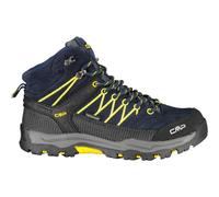CMP Kids Rigel Mid Trekking Shoes Wp, Zapatos de trekking Unisex niños, Negro azulado Azafrán, 29 EU