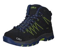 CMP Kids Rigel Mid Trekking Shoes Wp, Zapatos de trekking Unisex niños, Negro azulado Eléctrico, 30 EU