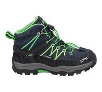 CMP Kids Rigel Mid Trekking Shoes Wp, Zapatos de trekking Unisex niños, Negro azulado Lagarto, 38 EU