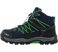 CMP Kids Rigel Mid Trekking Shoes Wp, Zapatos de trekking Unisex niños, Negro azulado Lagarto 51AK, 36 EU
