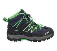 CMP Kids Rigel Mid Trekking Shoes Wp, Zapatos de trekking Unisex niños, Negro azulado Lagarto 51AK, 37 EU