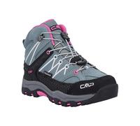 CMP Kids Rigel Mid Trekking Shoes Wp, Zapatos de trekking Unisex niños, Verde mineral Morado flúor, 36 EU