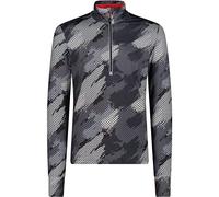 CMP Maglia A Mezza Zip In Jersey Stretch Da Uomo Camiseta, Graffite-Titanio, 48 Hombre