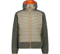 CMP Man Jacket Hybrid Fix Hood - Hombre - Marrón / Gris - talla XL- modelo 2025