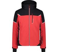 CMP Man Softshell Jacket Zip Hood - Hombre - Negro / Rojo - talla S- modelo 2025