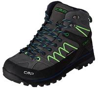CMP Moon Mid-Botas de Senderismo, Zapatillas de Paseo. Hombre, Grey Verde Fluo, 45 EU
