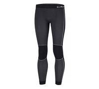 CMP - Medias ¾ sin costuras para hombre, Negro, L/XL