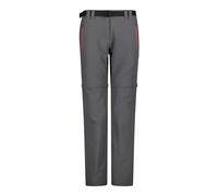CMP Pantalón cremallera mujer stretch, Grey-Campari, L
