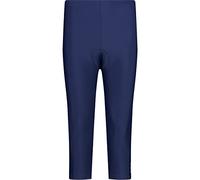 CMP - Pantalón de Bicicleta de ¾ Elástico para Mujer, Azul, 56