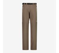 CMP Pantalón Trekking Mujer Comfort Fit con Cremallera, Zip Off - Toffee Q957