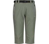 CMP Pantalones de senderismo Capri para mujer con cinturón y función seca diseño ergonómico, cintura elástica, resistente elástico en 4 direcciones para días activos y ropa deportiva versátil