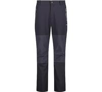CMP - Pantalones de Senderismo para Hombre de Tejido elástico, Antracita-Cemento, 50