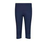 CMP Pantalones elásticos ¾ para Mujer, Azul y Blanco., 40 Short