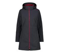 CMP - Parka de mujer con capucha y cremallera, Antracita-Anémona, S