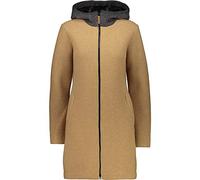 CMP - Parka de mujer de lana con capucha fija, Mel gris duna., L