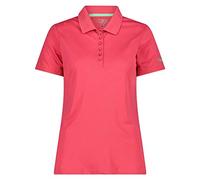 CMP Piquet Polo Shirt in Solid Colour, Woman, Geraneo-Malva, 40