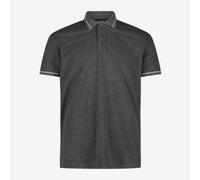 CMP Polo de Hombre En Melange Stretch, F.Lli Campagnolo - U901 (Negro)