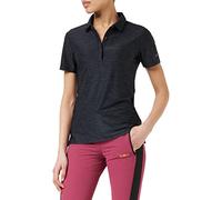CMP - Polo elástico de punto jaspeado para mujer, Antracita Mel.-Buganvilla, XS