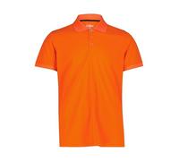 CMP Polo para hombre de piqué con función de secado rápido, ligero, transpirable y de secado rápido. Perfecto para verano y exterior., naranja, 52