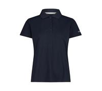 CMP Polo para mujer de piqué con función seca, transpirable, de secado rápido y con protección UV. Deportivo y elegante para la ciudad y el exterior., B. Blue-ghiaccio, 44
