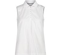 CMP - Polo sin mangas para mujer, Gris blanco, L