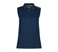 CMP - Polo sin mangas para mujer, Piedra azul, XS